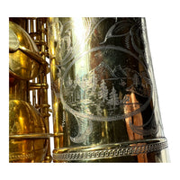 Selmer Super GOLD PLATED Tenor Saxophone w/ CABIN LAKE HOUSE ENGRAVING!