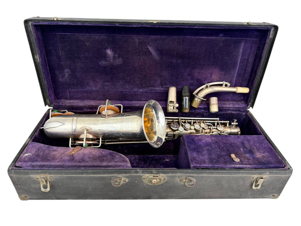 Buescher 232xxx Series IV True Tone Silver Alto Saxophone w/Mouthpiece