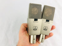 AKG C414 EB Pair 2x Vintage Microphone w/ C12 Brass Capsule!