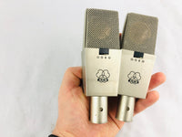 AKG C414 EB Pair 2x Vintage Microphone w/ C12 Brass Capsule!